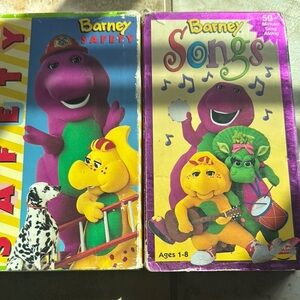 Barney safety and Barney songs vhs